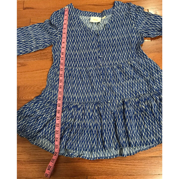 Anthropologie Maeve Lila Women's Tiered Tunic Top V-Neck Blue - Size Extra Small - Picture 7 of 12